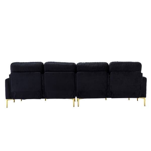 noir luxe velvet sectional noir luxe velvet sectional