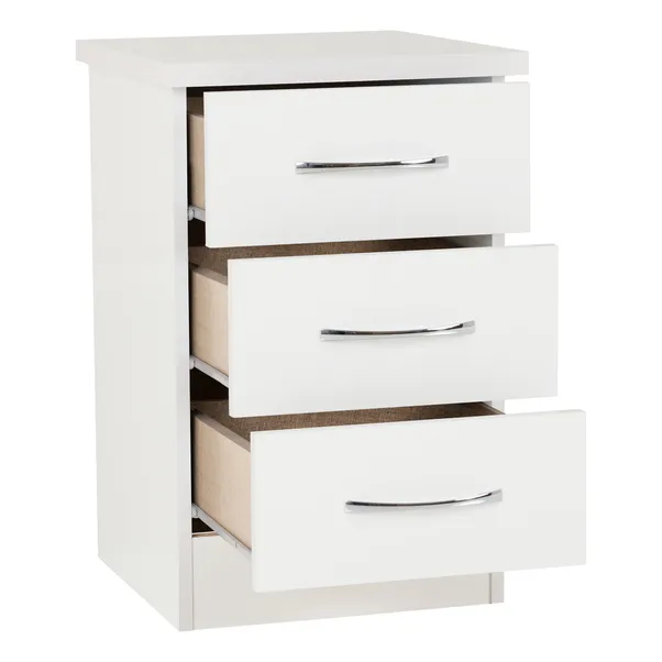 rukn nevada 3 drawer bedside table rukn nevada 3 drawer bedside table