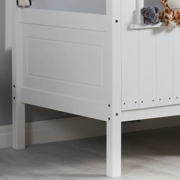 rukn kids treehouse bed, white rukn kids treehouse bed, white
