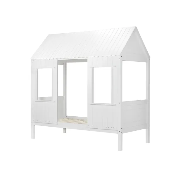 rukn kids treehouse bed, white rukn kids treehouse bed, white