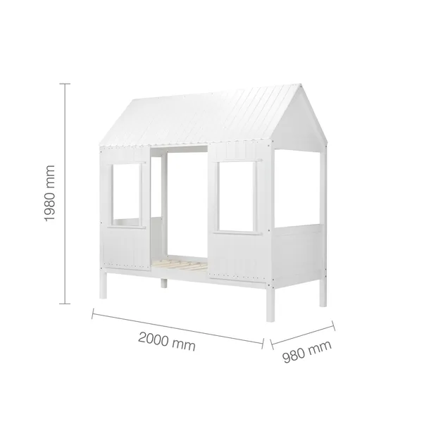 rukn kids treehouse bed, white rukn kids treehouse bed, white