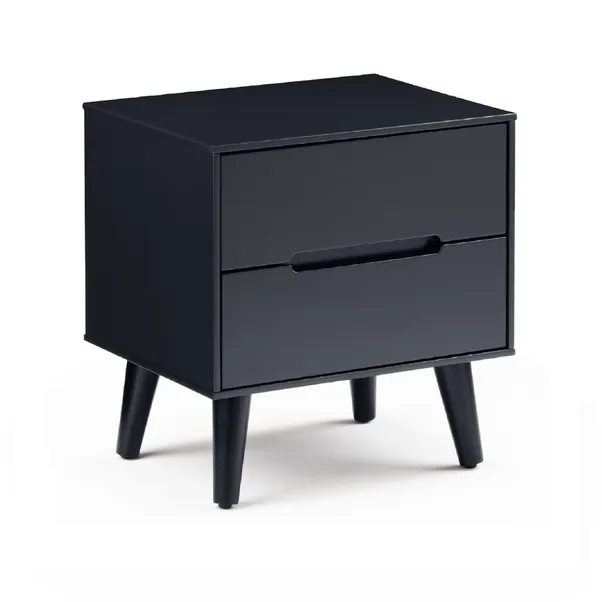 rukn cecil 2 drawer bedside, anthracite rukn cecil 2 drawer bedside, anthracite