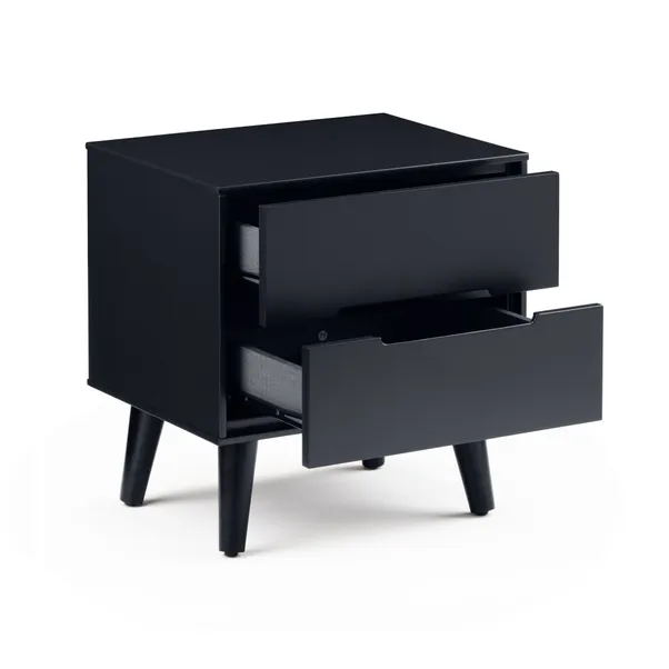 rukn cecil 2 drawer bedside, anthracite rukn cecil 2 drawer bedside, anthracite