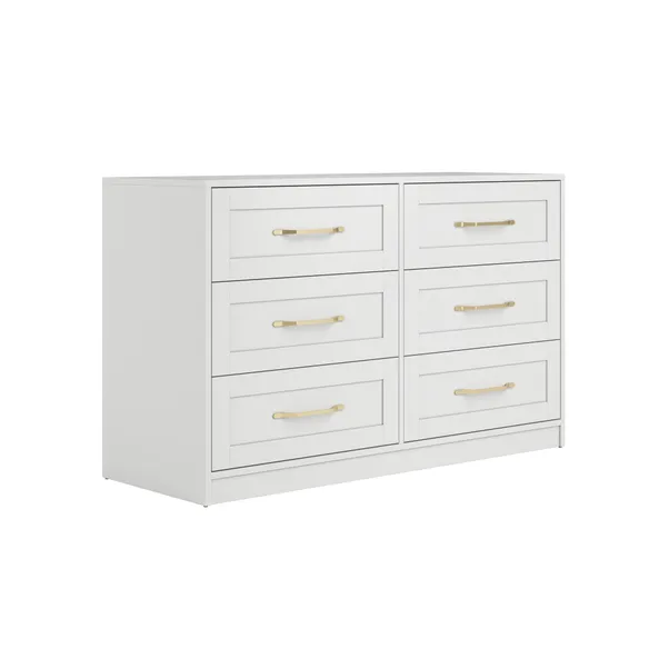 rukn austen 6 drawer chest, white rukn austen 6 drawer chest, white