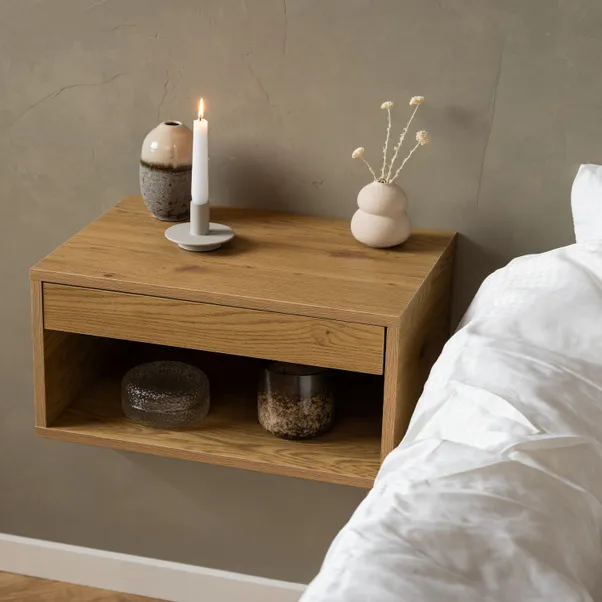 rukn furniture to go cholet 1 drawer square wall mounted bedside table rukn furniture to go cholet 1 drawer square wall mounted bedside table