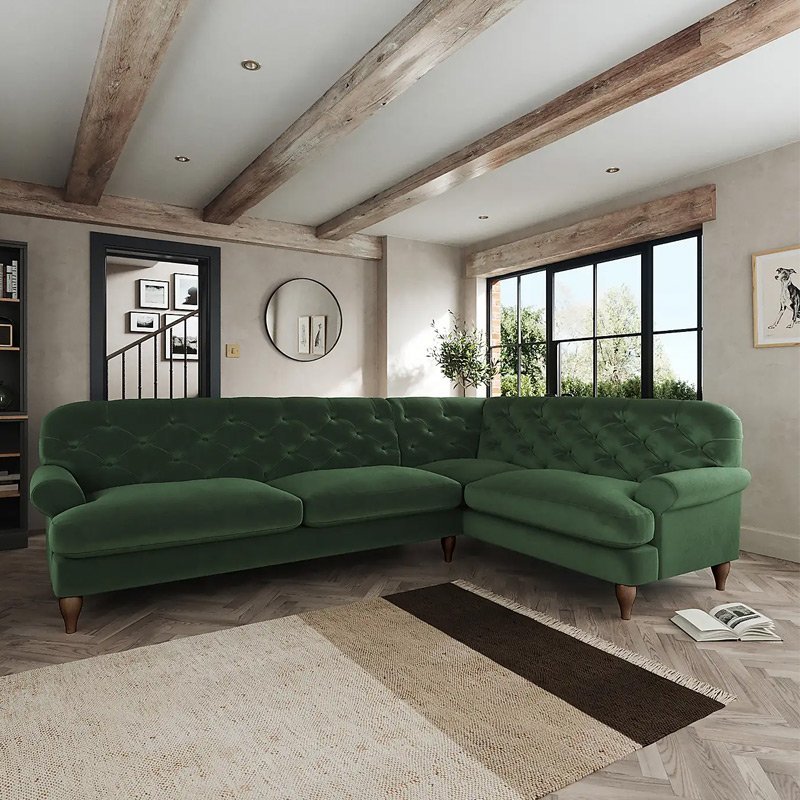 ivory grace chesterfield sectional ivory grace chesterfield sectional