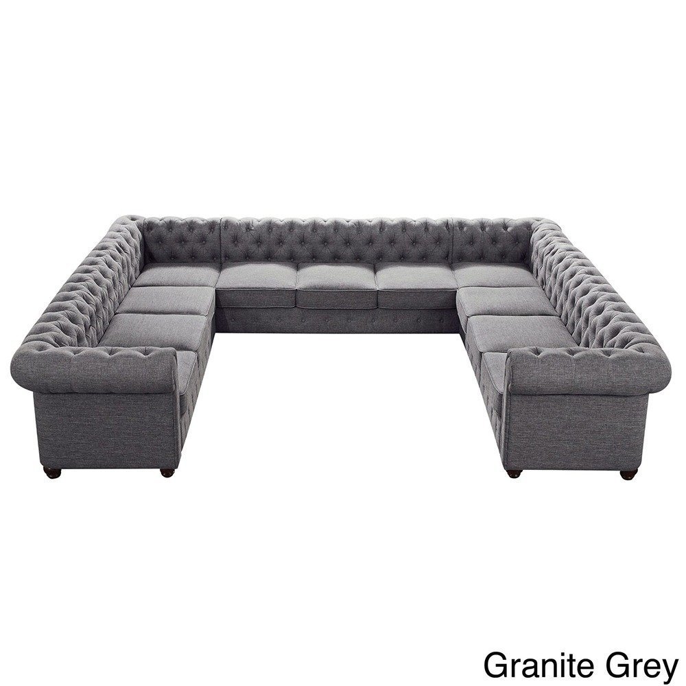 sterling manor chesterfield u sectional sterling manor chesterfield u sectional
