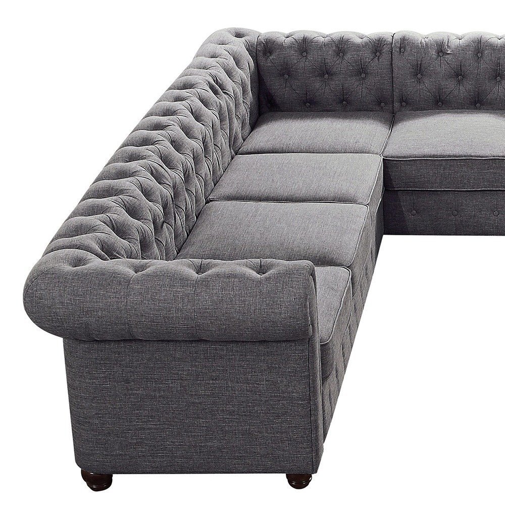 sterling manor chesterfield u sectional sterling manor chesterfield u sectional