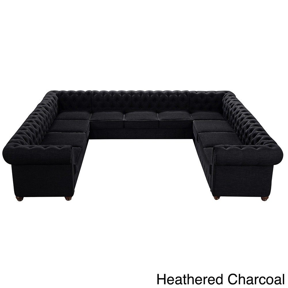 sterling manor chesterfield u sectional sterling manor chesterfield u sectional