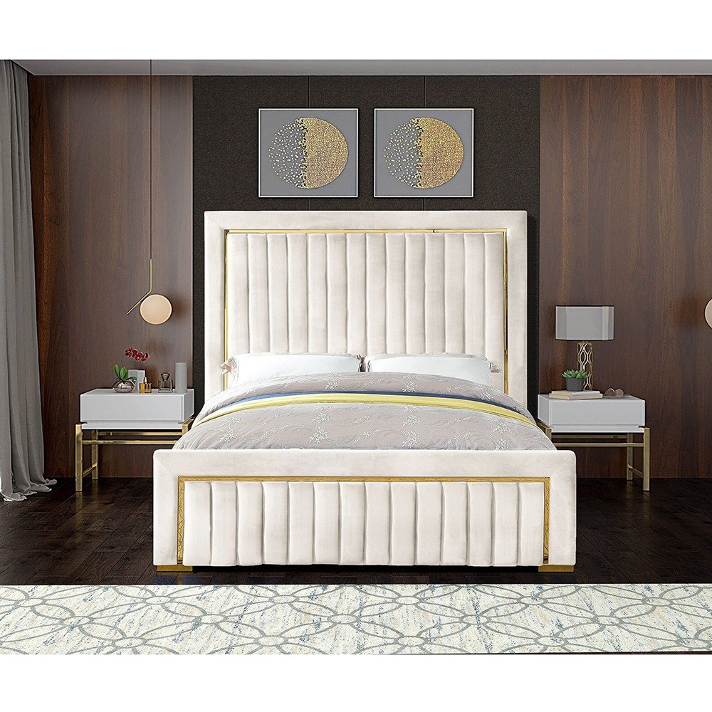 ascot gold trim platform bed ascot gold trim platform bed