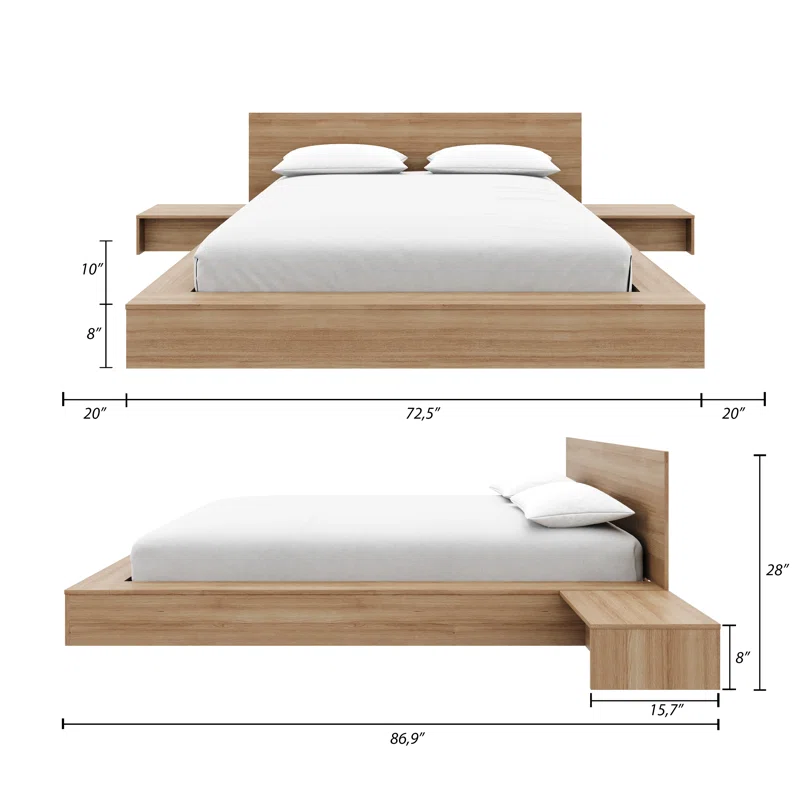 4 piece low platform bedroom set 4 piece low platform bedroom set
