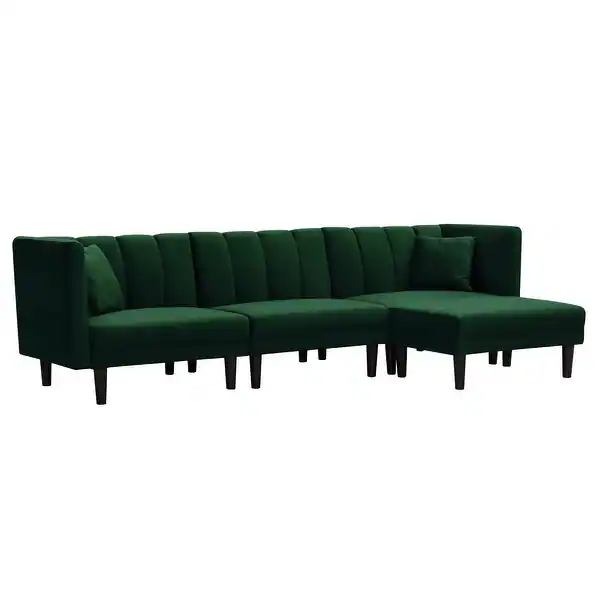 emerald grove velvet sectional emerald grove velvet sectional