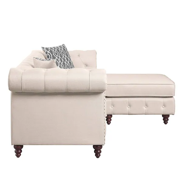 ivory manor chesterfield sectional ivory manor chesterfield sectional