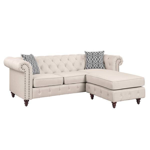 ivory manor chesterfield sectional ivory manor chesterfield sectional
